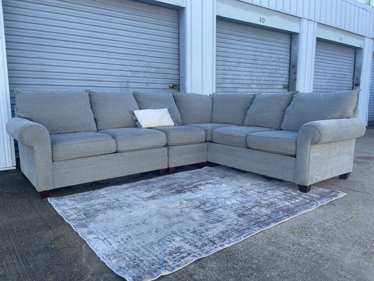 Gray L-Shaped Sectional Couch